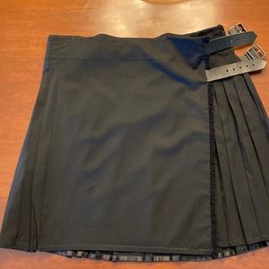 Vintage Y2K Black Burberry kilt